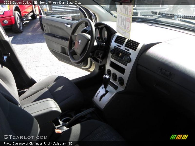 Stone White / Dark Slate Gray 2008 Dodge Caliber SE