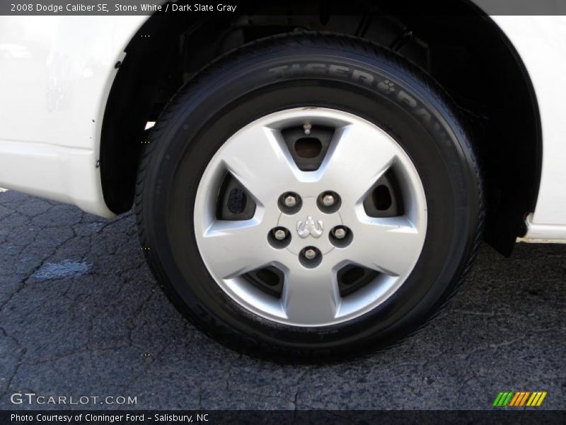 Stone White / Dark Slate Gray 2008 Dodge Caliber SE