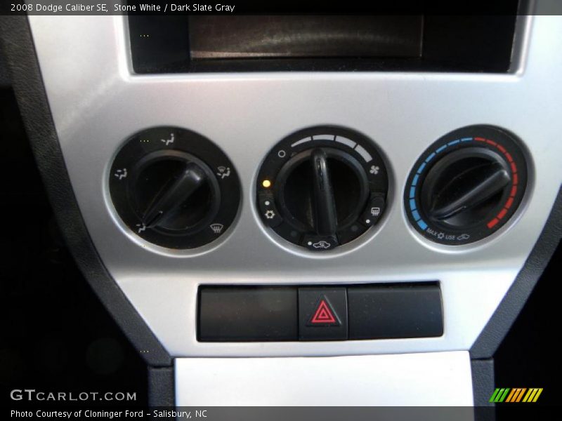 Stone White / Dark Slate Gray 2008 Dodge Caliber SE