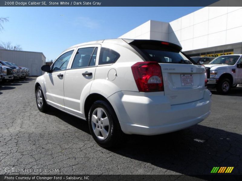 Stone White / Dark Slate Gray 2008 Dodge Caliber SE