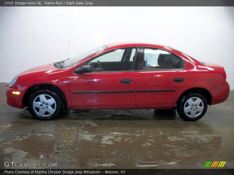 Flame Red / Dark Slate Gray 2005 Dodge Neon SE