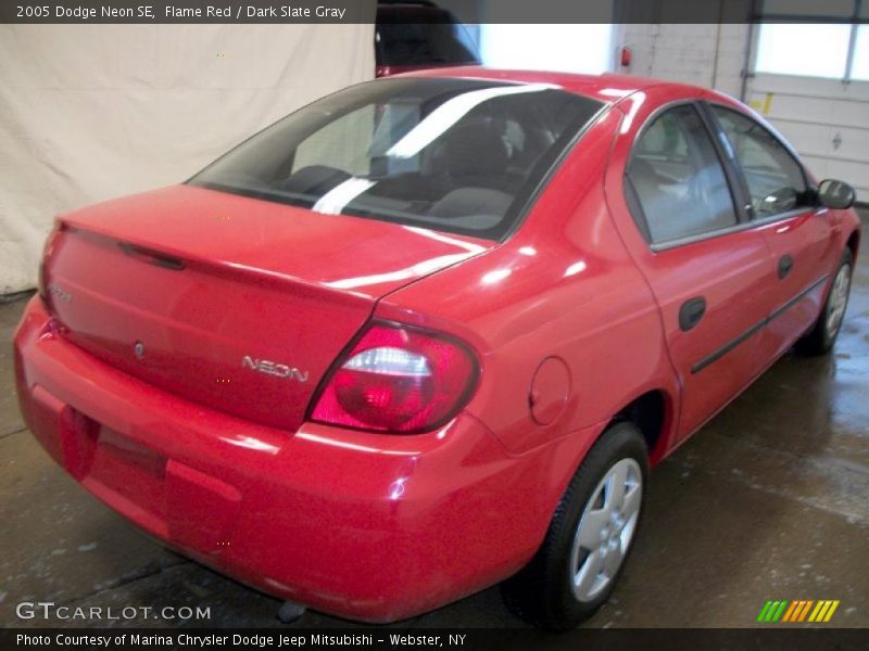 Flame Red / Dark Slate Gray 2005 Dodge Neon SE