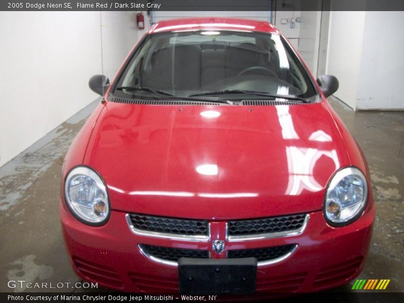 Flame Red / Dark Slate Gray 2005 Dodge Neon SE
