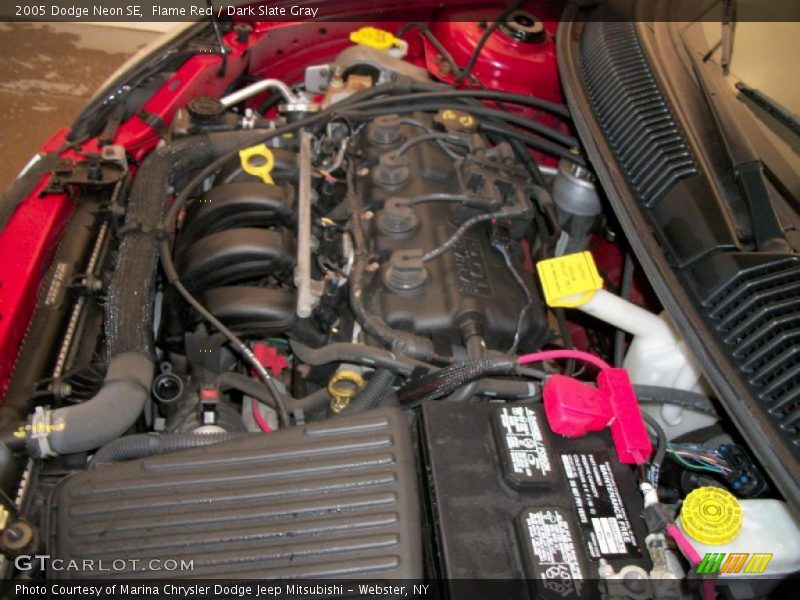 Flame Red / Dark Slate Gray 2005 Dodge Neon SE