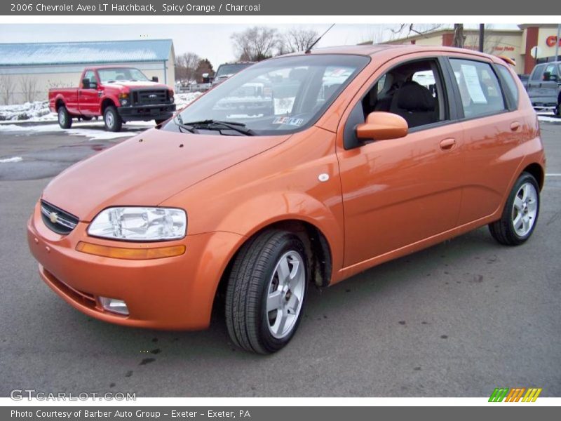Spicy Orange / Charcoal 2006 Chevrolet Aveo LT Hatchback