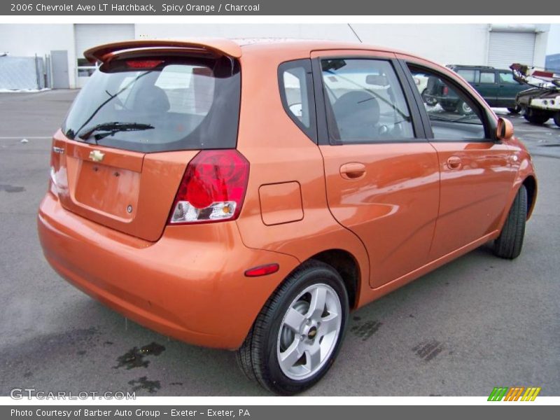 Spicy Orange / Charcoal 2006 Chevrolet Aveo LT Hatchback