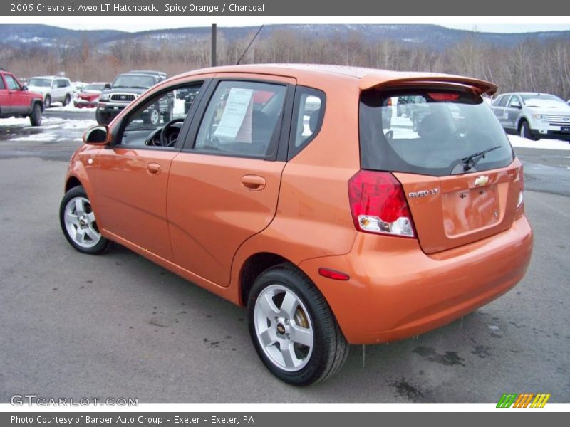 Spicy Orange / Charcoal 2006 Chevrolet Aveo LT Hatchback