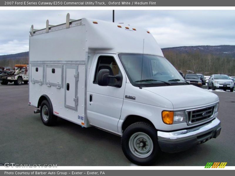 Oxford White / Medium Flint 2007 Ford E Series Cutaway E350 Commercial Utility Truck
