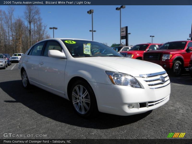 Blizzard White Pearl / Light Gray 2006 Toyota Avalon Limited