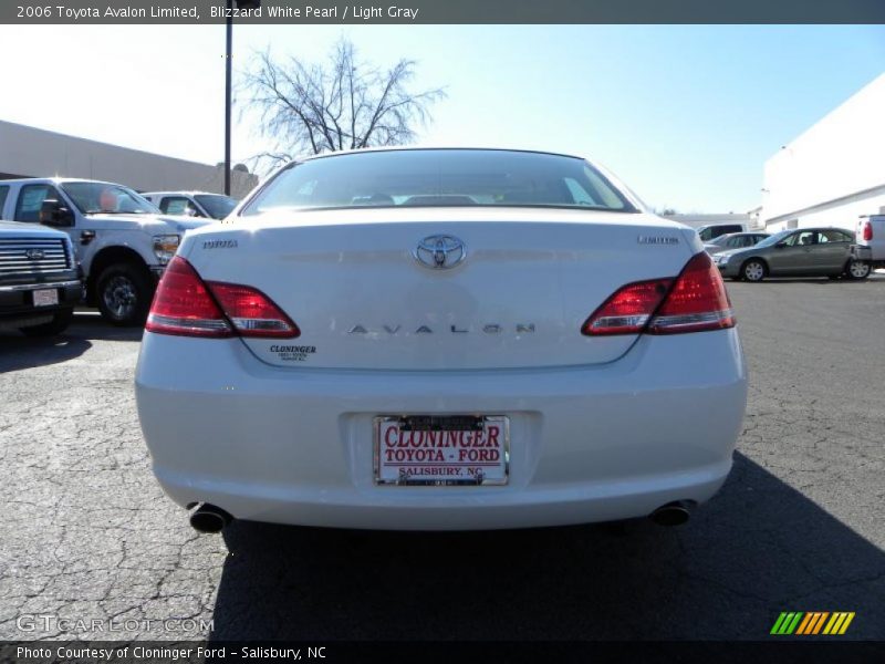 Blizzard White Pearl / Light Gray 2006 Toyota Avalon Limited