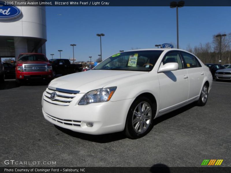 Blizzard White Pearl / Light Gray 2006 Toyota Avalon Limited