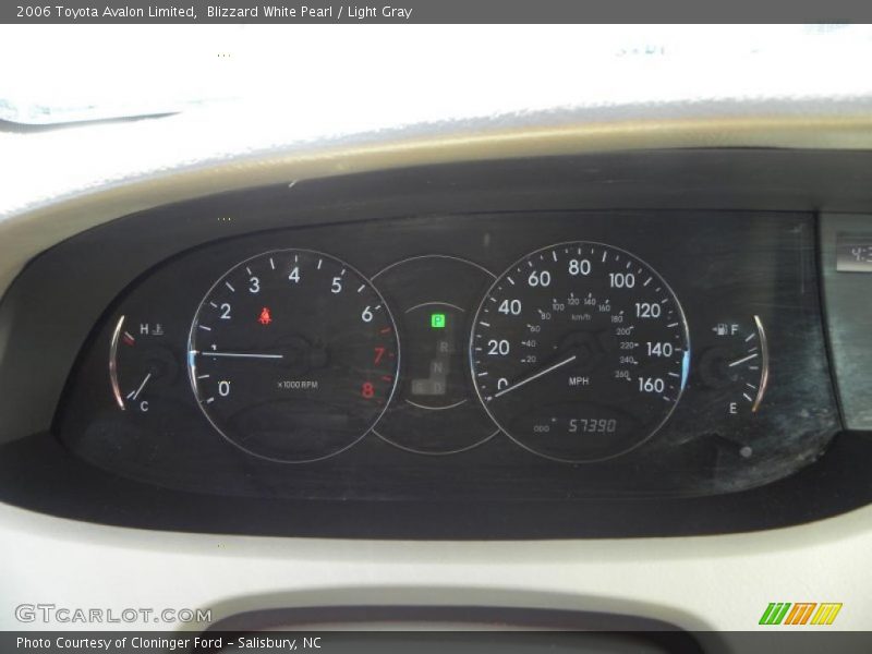 Blizzard White Pearl / Light Gray 2006 Toyota Avalon Limited