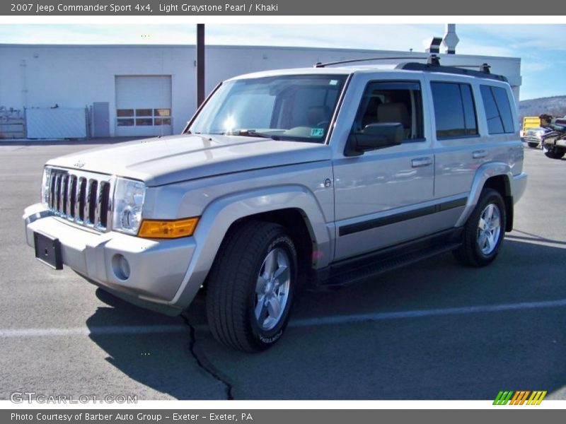 Light Graystone Pearl / Khaki 2007 Jeep Commander Sport 4x4