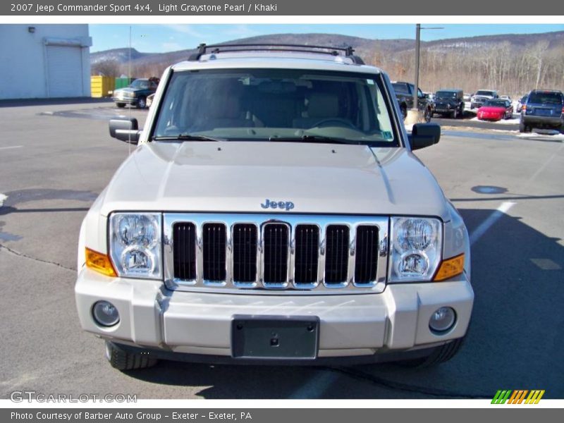 Light Graystone Pearl / Khaki 2007 Jeep Commander Sport 4x4