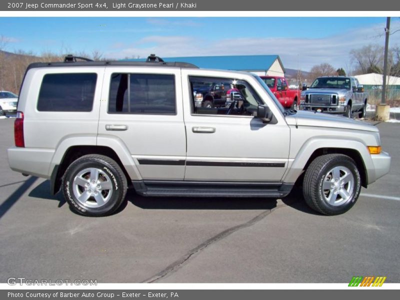 Light Graystone Pearl / Khaki 2007 Jeep Commander Sport 4x4