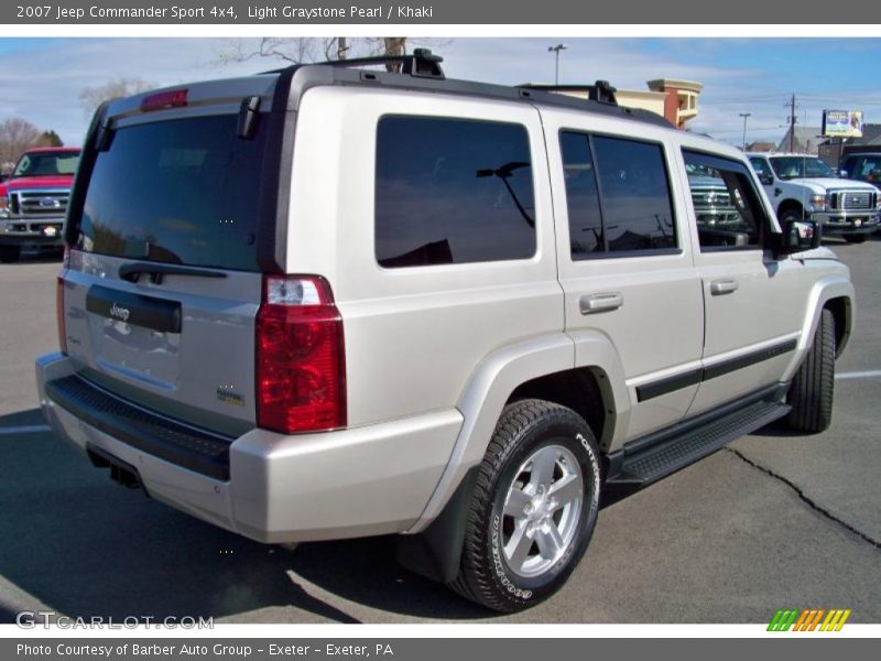 Light Graystone Pearl / Khaki 2007 Jeep Commander Sport 4x4