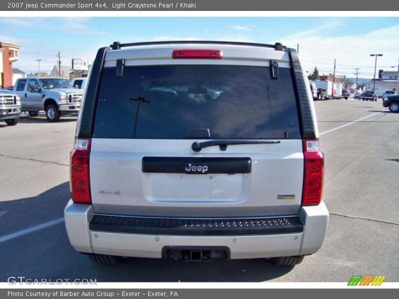 Light Graystone Pearl / Khaki 2007 Jeep Commander Sport 4x4