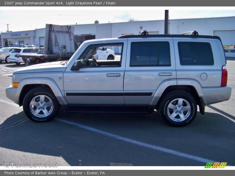 Light Graystone Pearl / Khaki 2007 Jeep Commander Sport 4x4