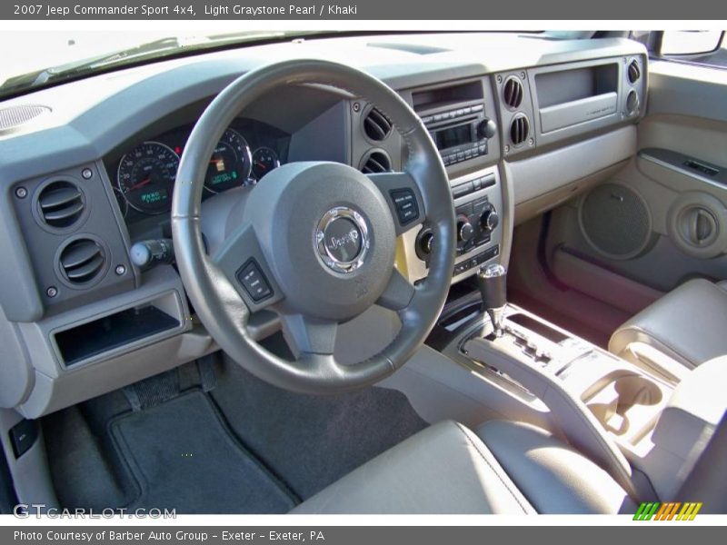Light Graystone Pearl / Khaki 2007 Jeep Commander Sport 4x4