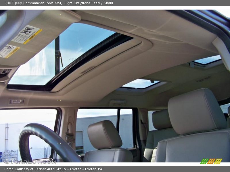 Light Graystone Pearl / Khaki 2007 Jeep Commander Sport 4x4
