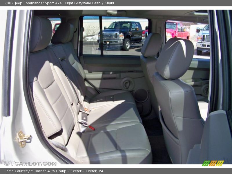 Light Graystone Pearl / Khaki 2007 Jeep Commander Sport 4x4