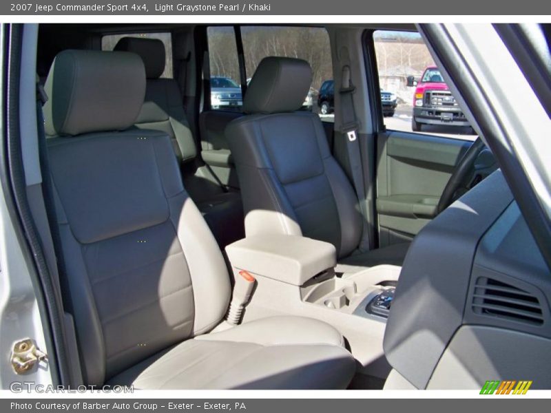 Light Graystone Pearl / Khaki 2007 Jeep Commander Sport 4x4