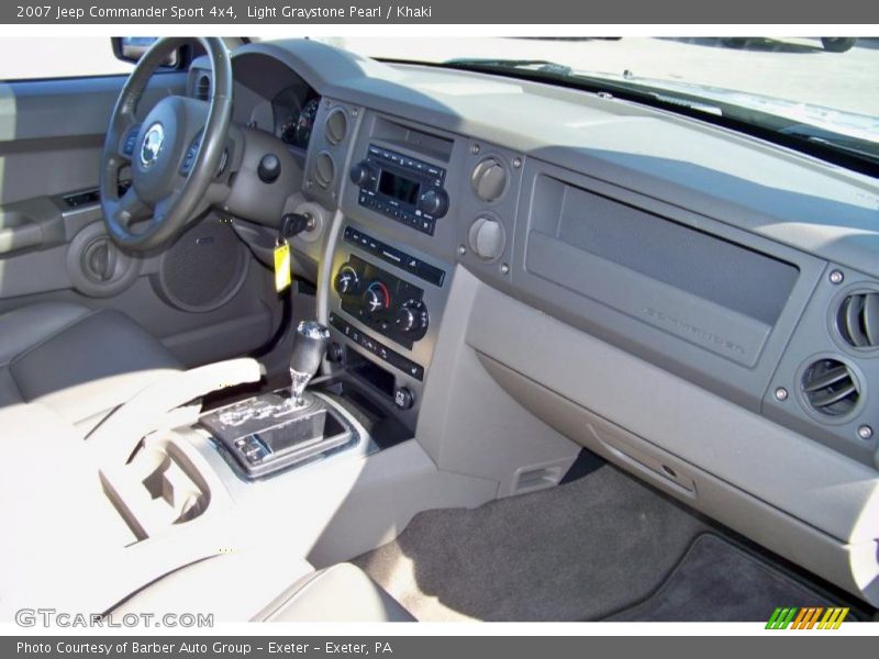Light Graystone Pearl / Khaki 2007 Jeep Commander Sport 4x4