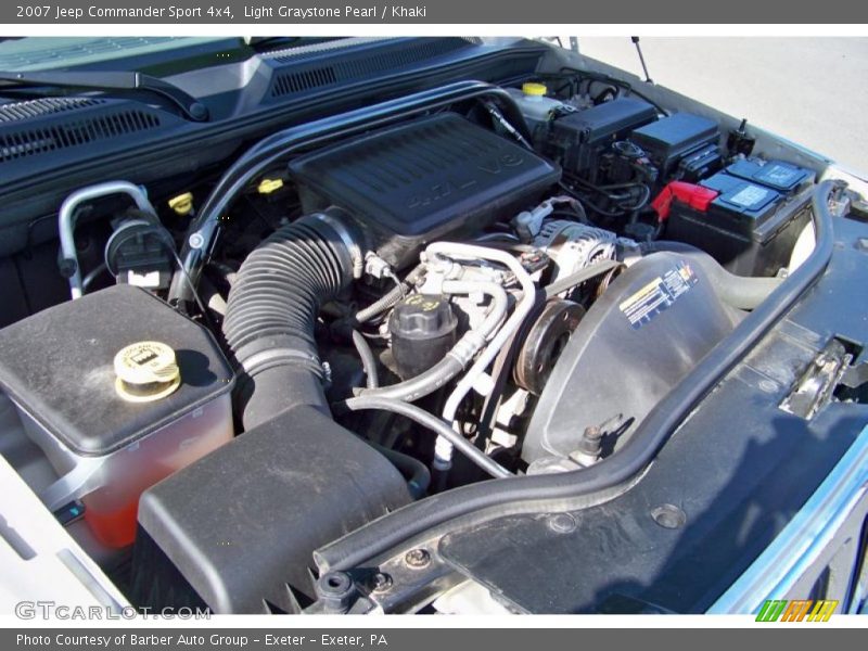 Light Graystone Pearl / Khaki 2007 Jeep Commander Sport 4x4