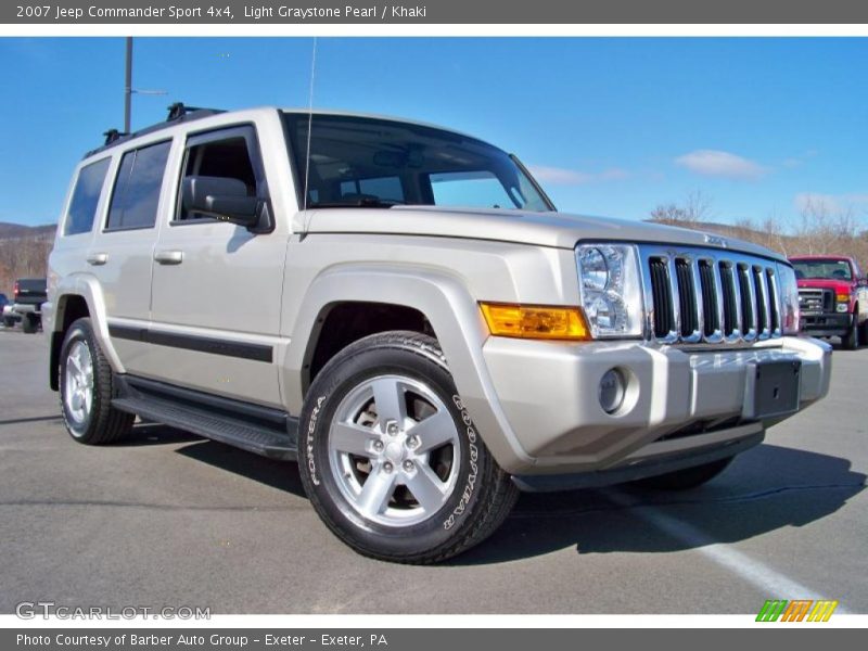 Light Graystone Pearl / Khaki 2007 Jeep Commander Sport 4x4