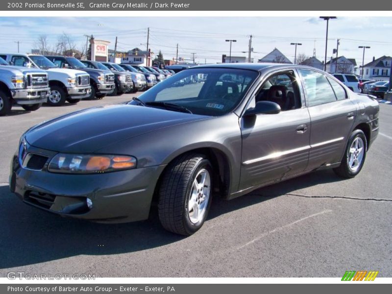 Granite Gray Metallic / Dark Pewter 2002 Pontiac Bonneville SE