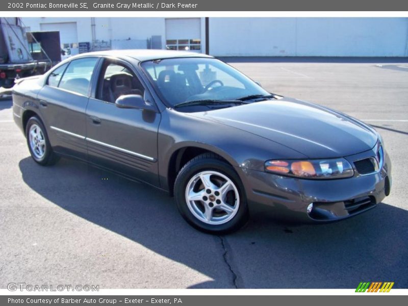Granite Gray Metallic / Dark Pewter 2002 Pontiac Bonneville SE