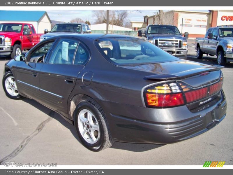 Granite Gray Metallic / Dark Pewter 2002 Pontiac Bonneville SE