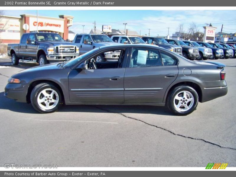 Granite Gray Metallic / Dark Pewter 2002 Pontiac Bonneville SE
