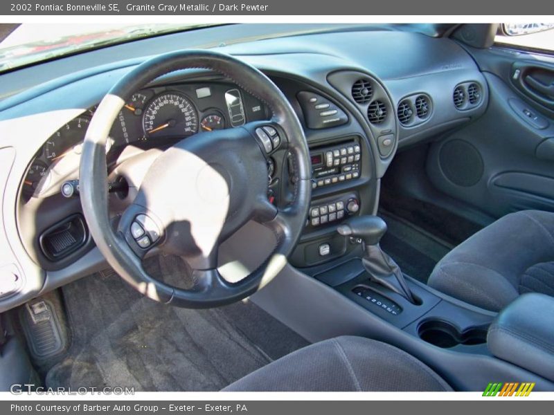 Granite Gray Metallic / Dark Pewter 2002 Pontiac Bonneville SE
