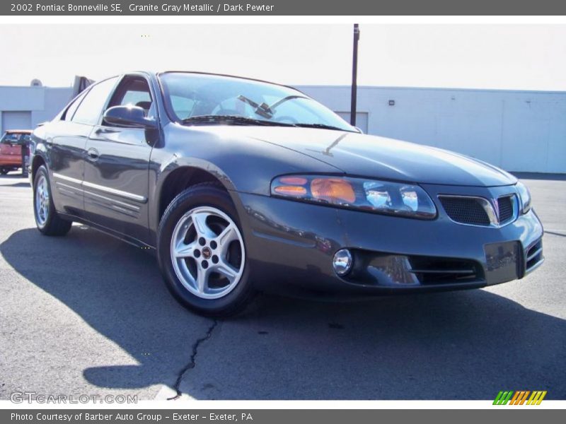 Granite Gray Metallic / Dark Pewter 2002 Pontiac Bonneville SE
