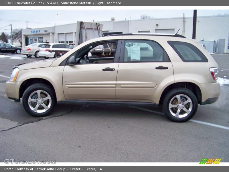 Sandstone Metallic / Light Cashmere 2007 Chevrolet Equinox LS AWD