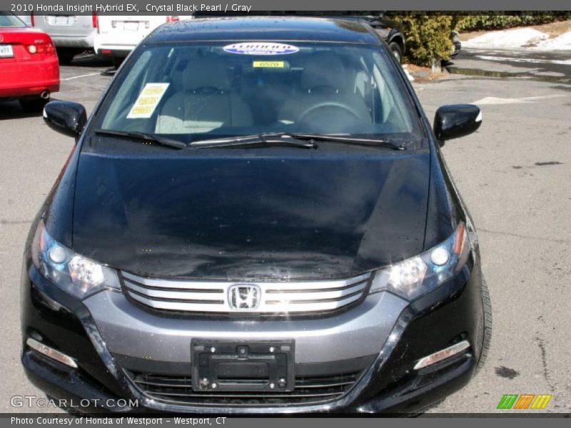 Crystal Black Pearl / Gray 2010 Honda Insight Hybrid EX