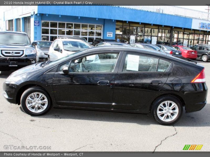 Crystal Black Pearl / Gray 2010 Honda Insight Hybrid EX