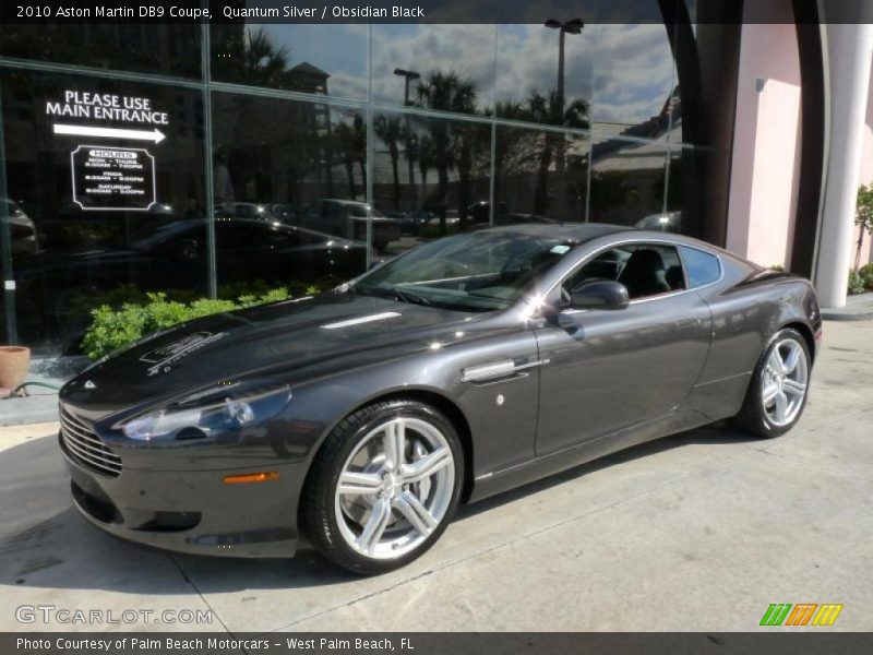 Quantum Silver / Obsidian Black 2010 Aston Martin DB9 Coupe