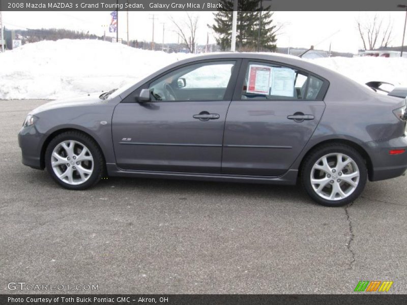 Galaxy Gray Mica / Black 2008 Mazda MAZDA3 s Grand Touring Sedan