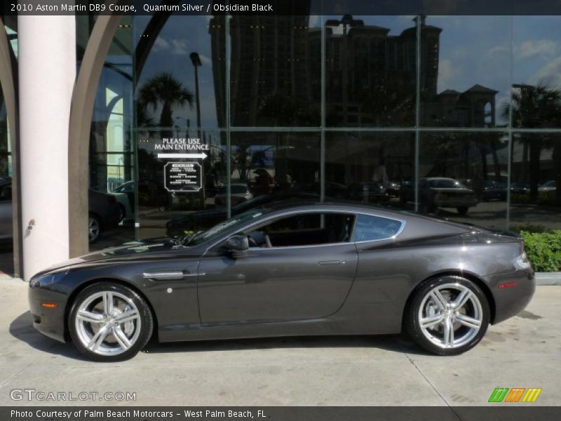 Quantum Silver / Obsidian Black 2010 Aston Martin DB9 Coupe