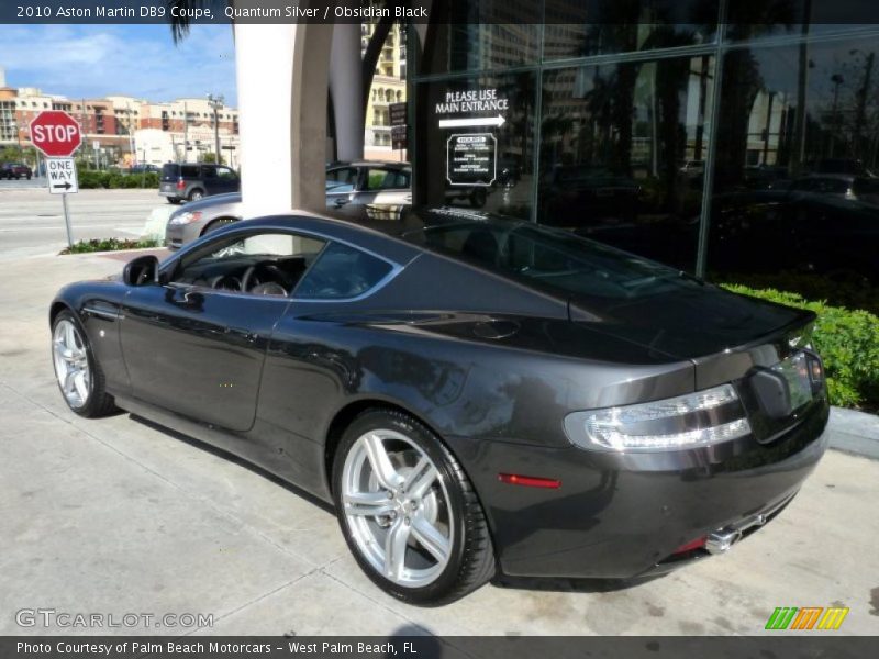 Quantum Silver / Obsidian Black 2010 Aston Martin DB9 Coupe