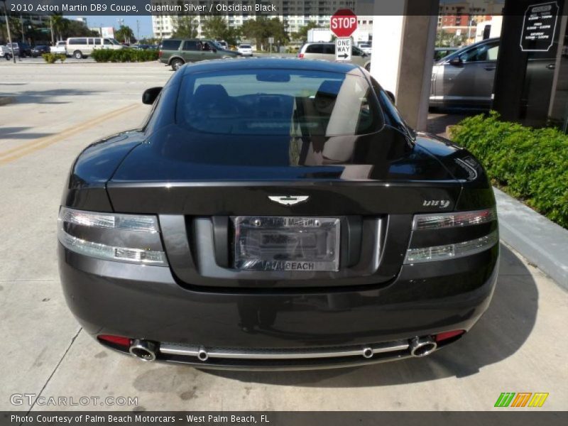 Quantum Silver / Obsidian Black 2010 Aston Martin DB9 Coupe