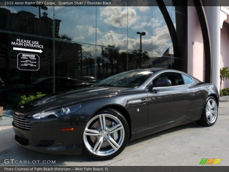 Quantum Silver / Obsidian Black 2010 Aston Martin DB9 Coupe