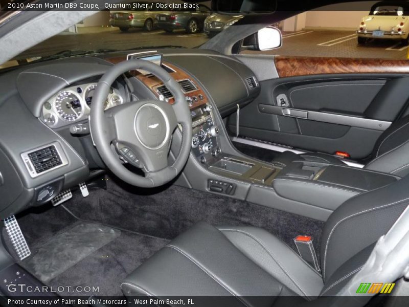 Quantum Silver / Obsidian Black 2010 Aston Martin DB9 Coupe