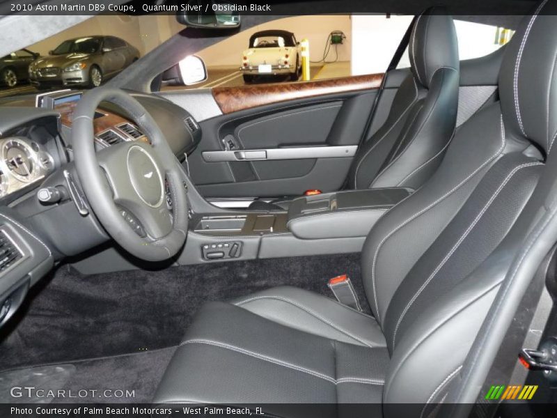 Quantum Silver / Obsidian Black 2010 Aston Martin DB9 Coupe