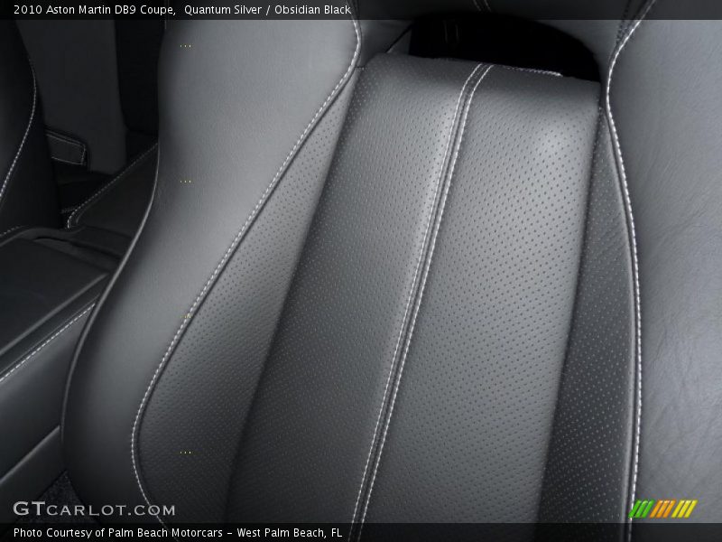 Quantum Silver / Obsidian Black 2010 Aston Martin DB9 Coupe