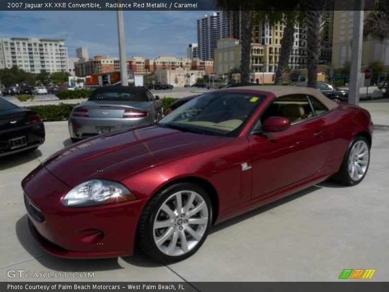 Radiance Red Metallic / Caramel 2007 Jaguar XK XK8 Convertible