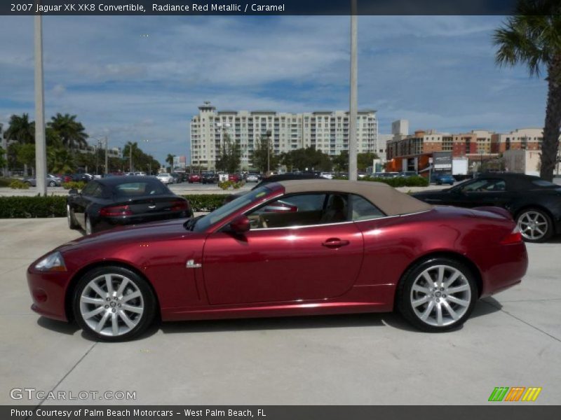 Radiance Red Metallic / Caramel 2007 Jaguar XK XK8 Convertible