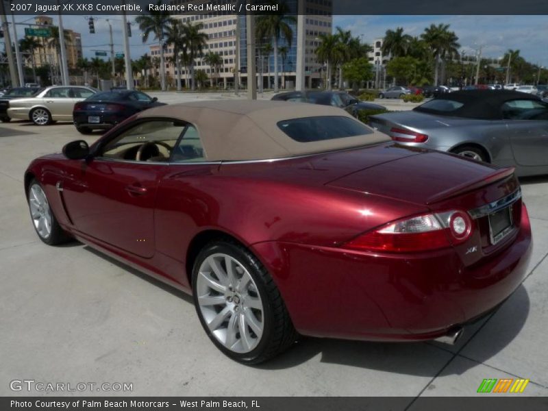 Radiance Red Metallic / Caramel 2007 Jaguar XK XK8 Convertible